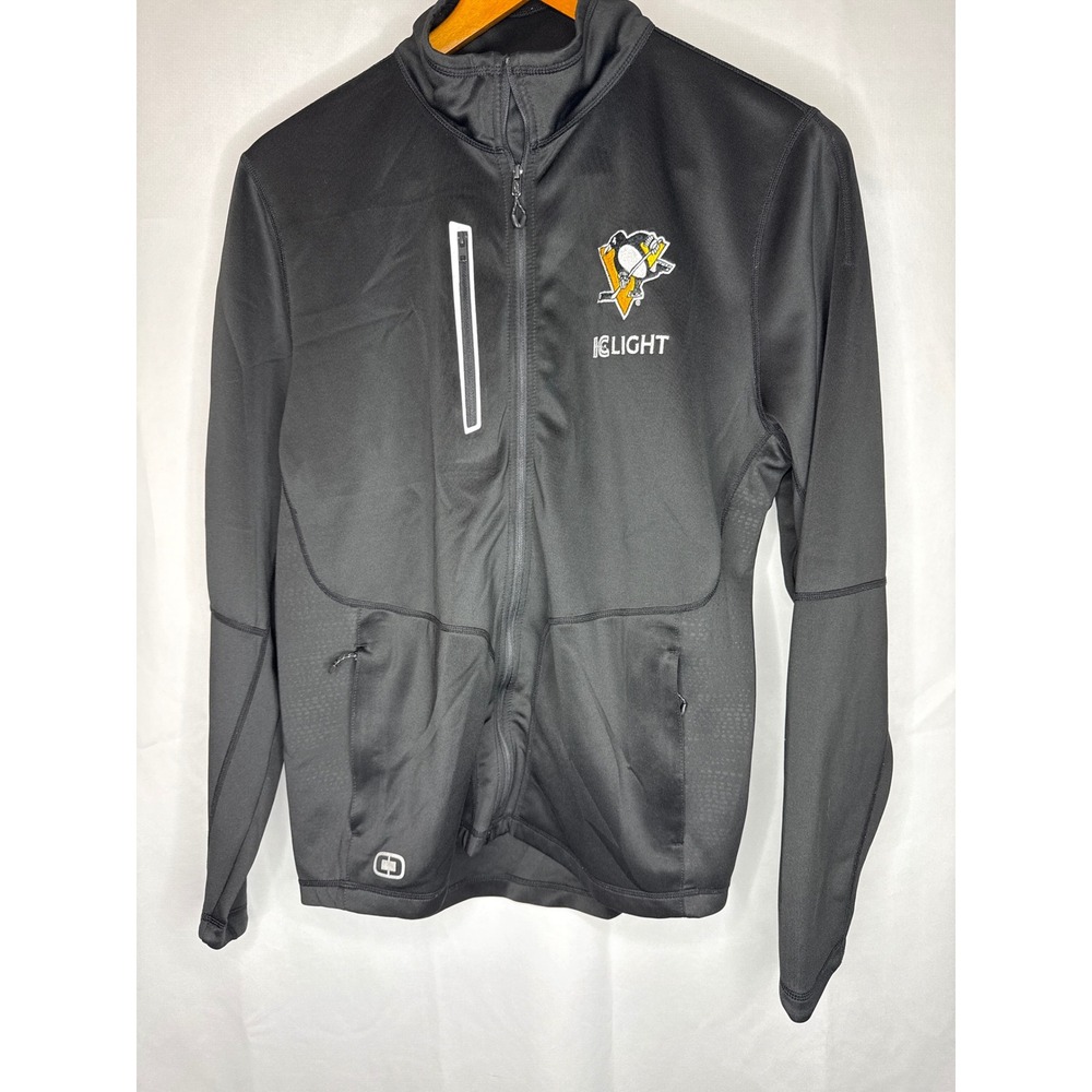 OGIO Endurance Mens Pittsburgh Penguins IC Light Full Zip Jacket Black Medium